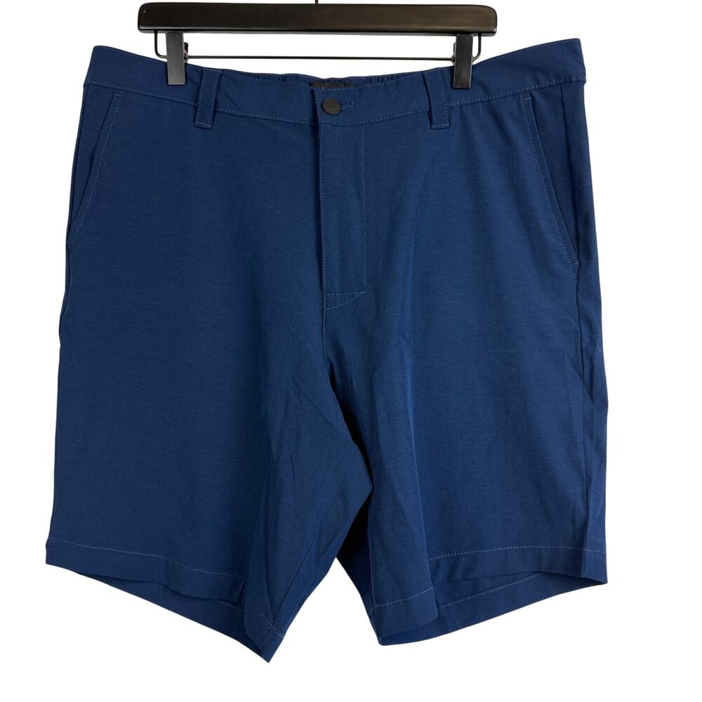 Banana Republic Mens Comfort Flat Front Shorts Blue 10” - 38
